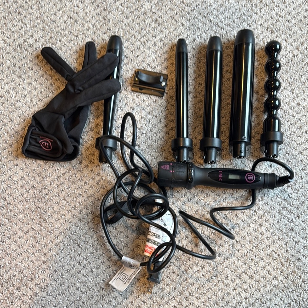 Black Hair Styling Tool Set